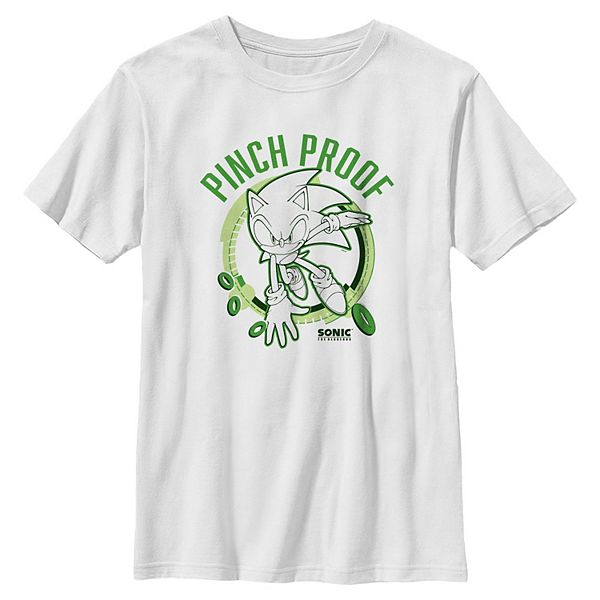 

Мальчиковая футболка с защитой от защемления 6-20 Sonic The Hedgehog, White