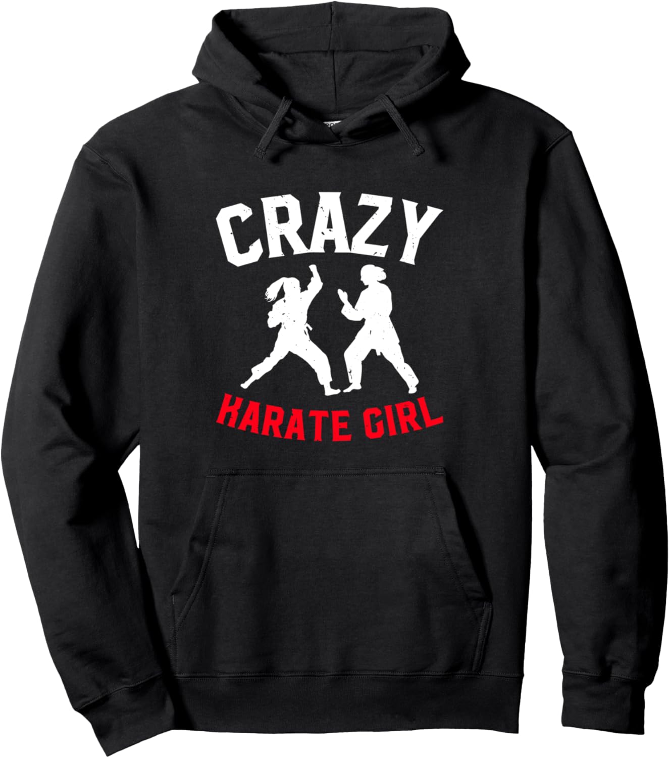 

Худи Crazy Karate Girl Karate Fighter, черная, Черный, Худи Crazy Karate Girl Karate Fighter, черная