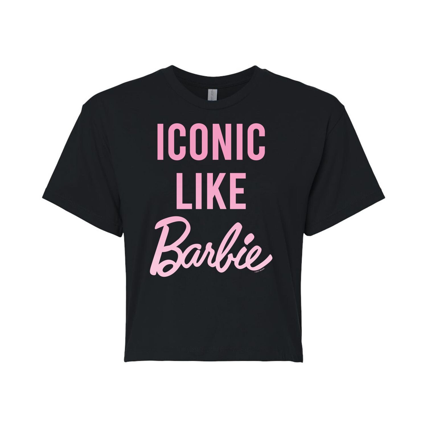 

Укороченная футболка с рисунком Барби для юниоров "Iconic Like Barbie" Licensed Character