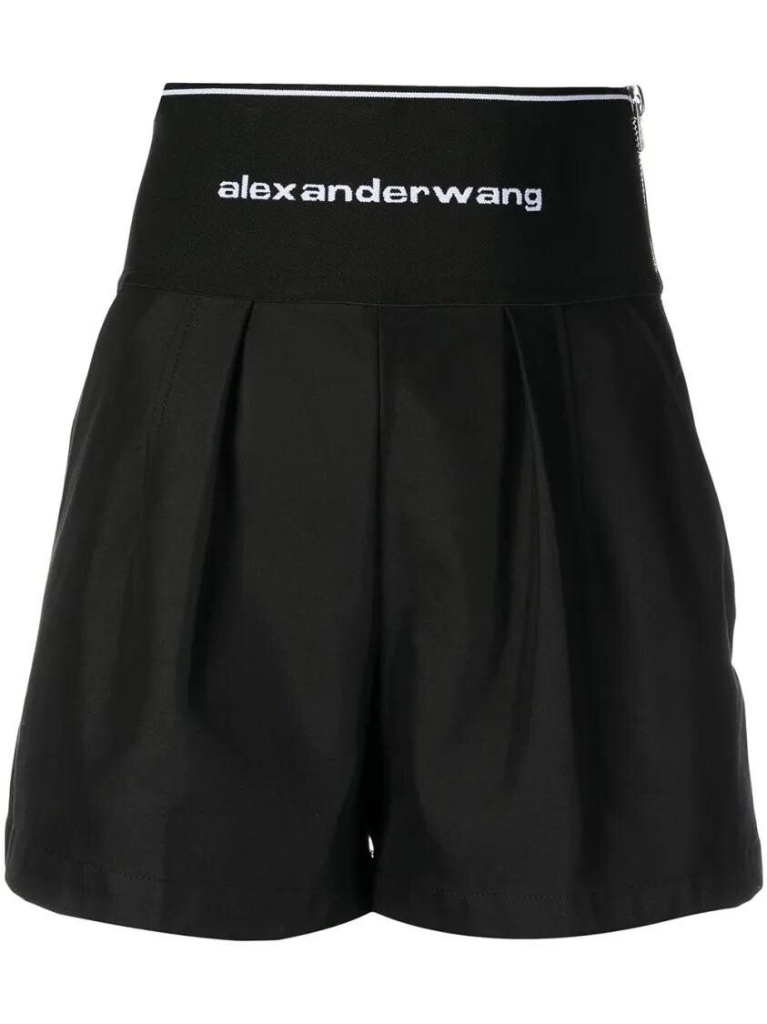 

Шорты сафари с логотипом на поясе Alexander Wang, черный