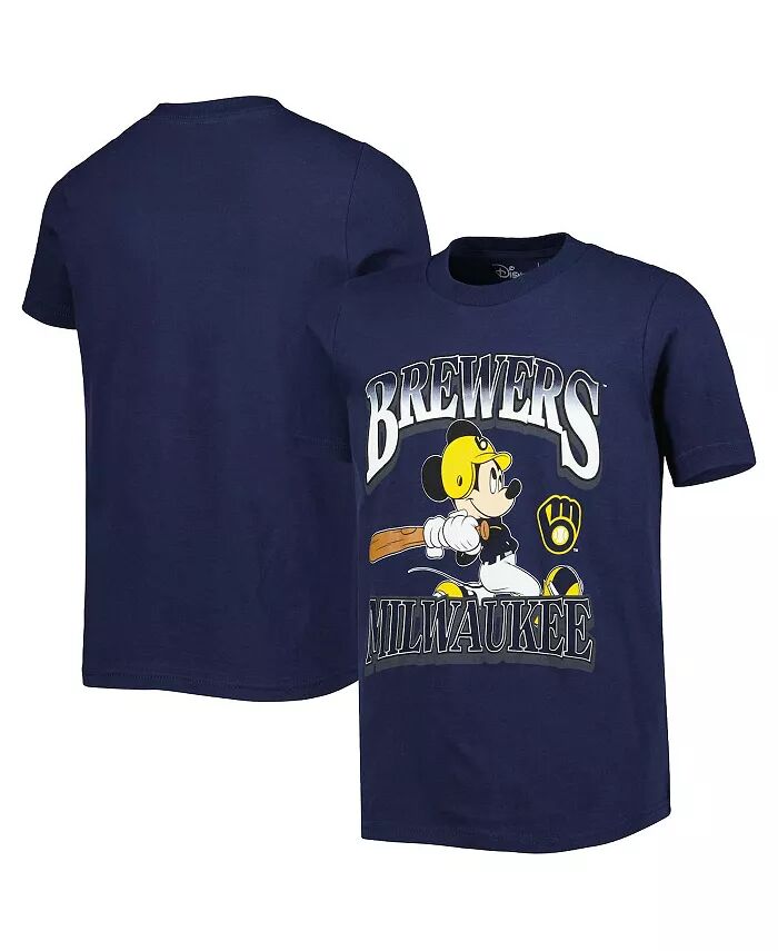 

Футболка Big Boys and Girls Navy Milwaukee Brewers Disney Game Day Outerstuff