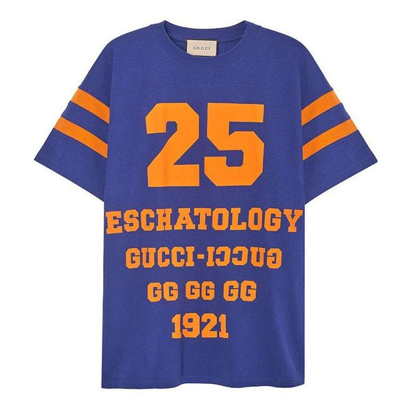 

Футболка logo football tee 'blue' Gucci, синий