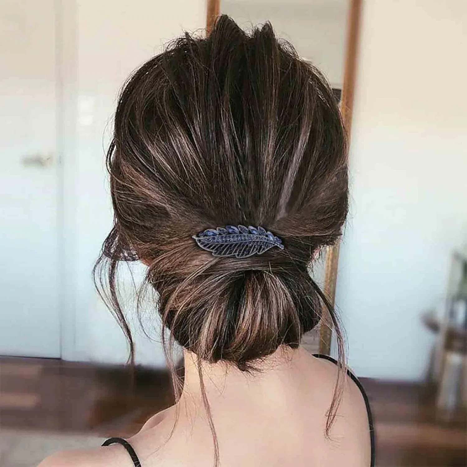 Ободок для волос Rhinestone Wedding Hair Clip Yheakne кристалл синий — фото 2