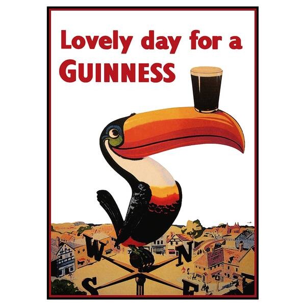 

Картина на холсте LegendArte Lovely Day for a Guinness, многоцветный