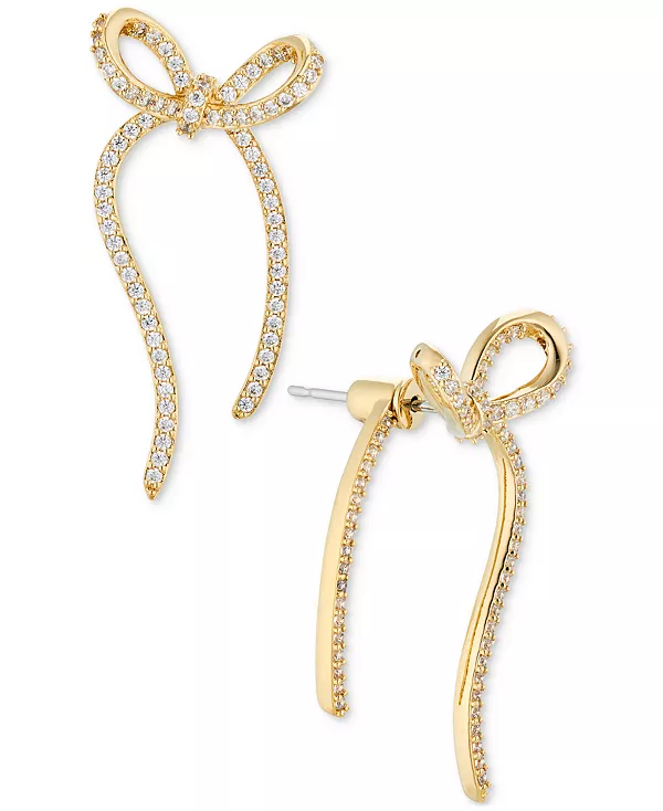 

Серьги-Гвоздики с бантиками Pavé Eliot Danori, gold