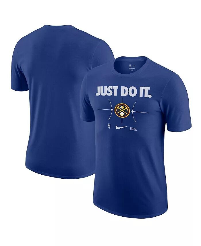 

Мужская темно-синяя футболка Denver Nuggets Just Do It Nike, синий