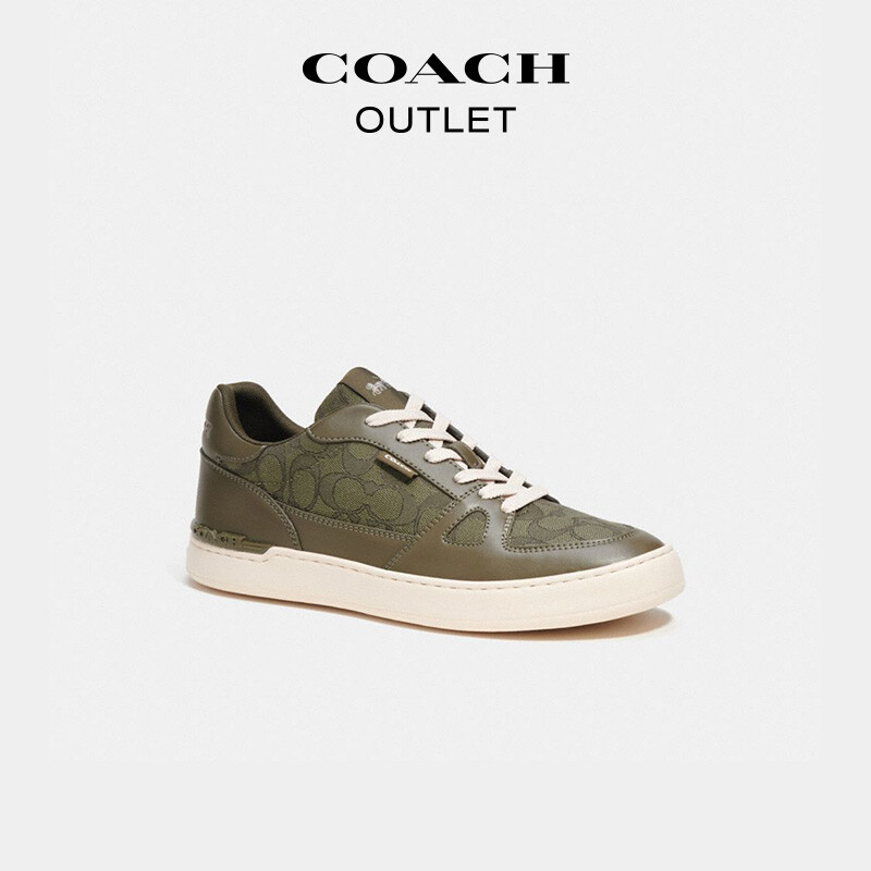 

Мужские классические кроссовки COACH с логотипом CLIP, темно-зеленый