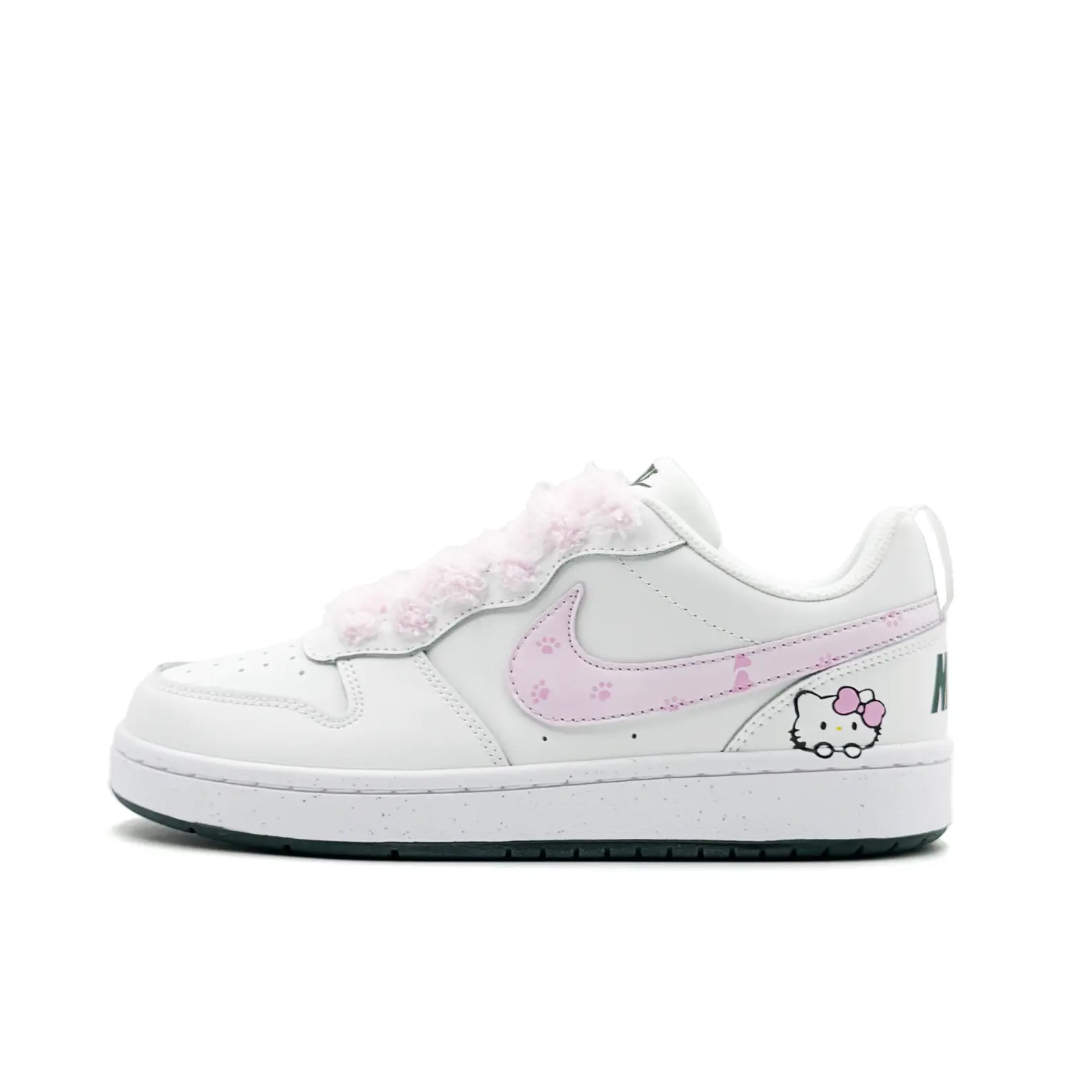 

Nike Детские кроссовки для скейтбординга Court Borough Pink Velvet Sweetheart с нескользящей подошвой и износостойкими протекторами