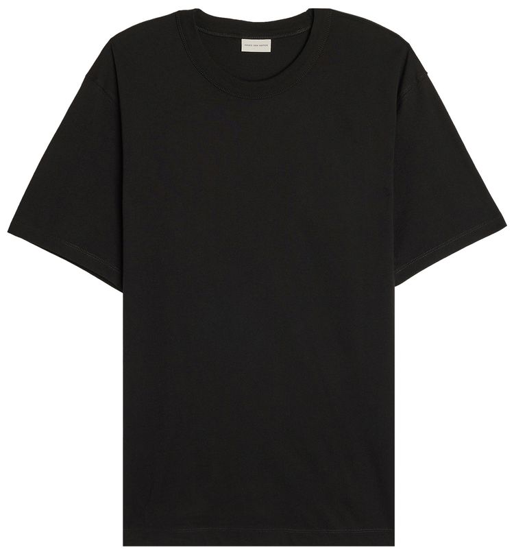 

Футболка Dries Van Noten Medium Fitted T-Shirt 'Black', черный