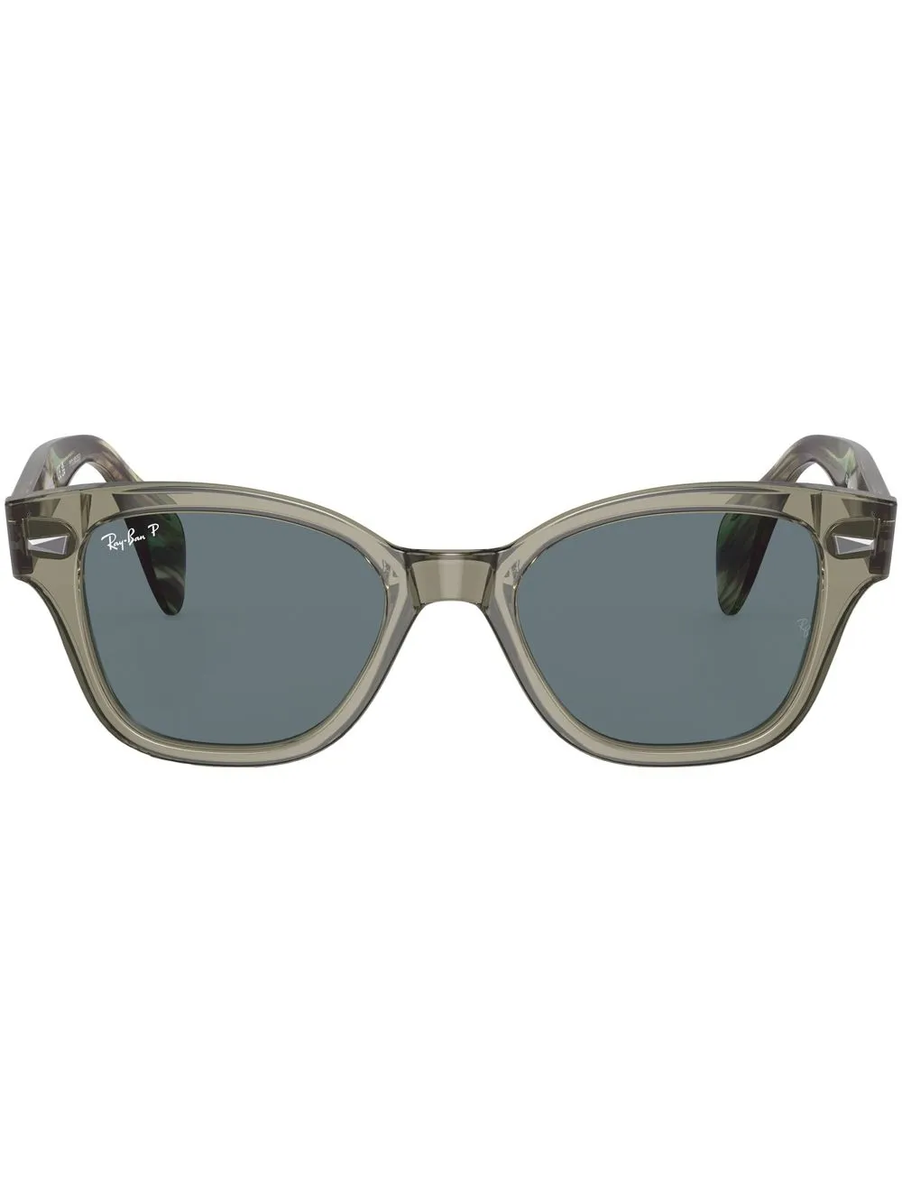 

Солнцезащитные очки Wayfarer с камуфляжным узором Ray-Ban, зеленый