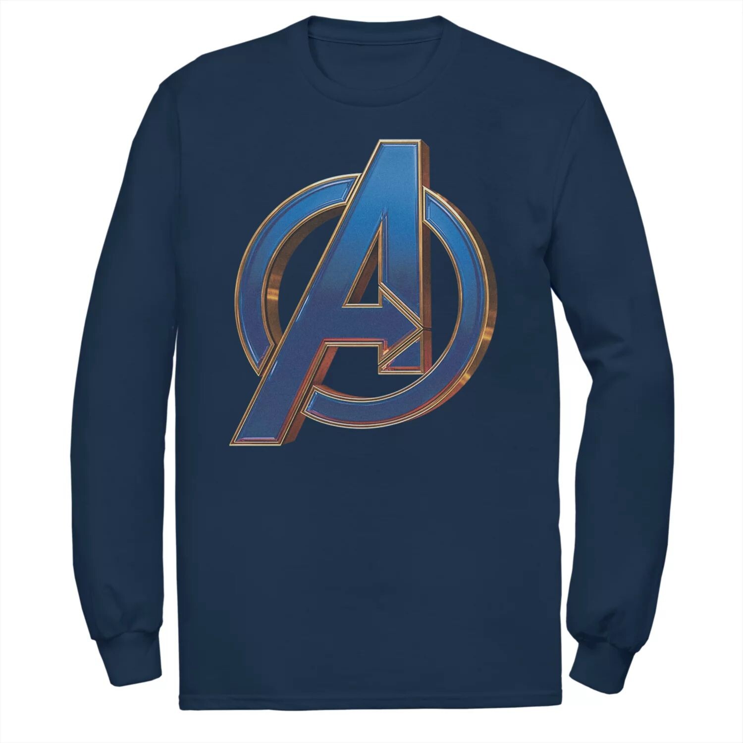 

Мужская синяя футболка с длинными рукавами и логотипом Marvel Avengers Licensed Character, Синий, Мужская синяя футболка с длинными рукавами и логотипом Marvel Avengers Licensed Character