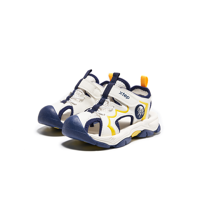 Детские сандалии Anti Kick Mid Top Kids' XTEP, белый/синий — фото 2