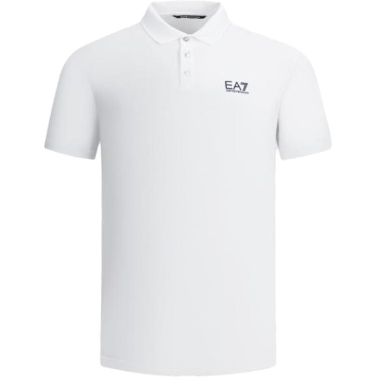 

Мужская рубашка-поло с коротким рукавом Emporio Armani, белый