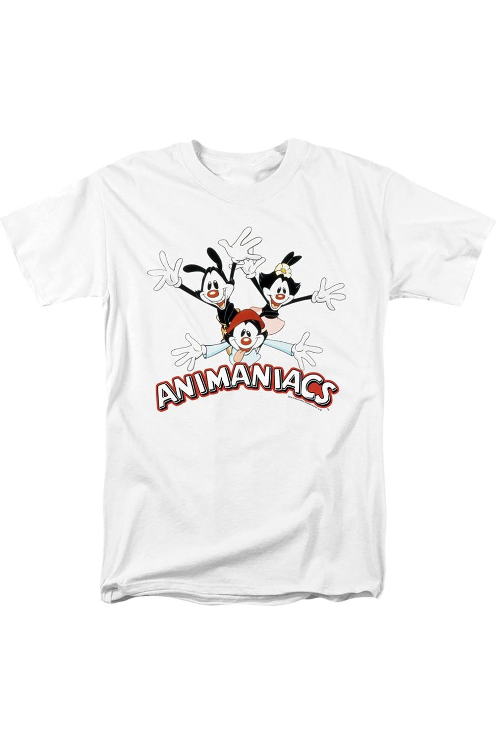 

Футболка Animaniacs Trio с коротким рукавом для взрослых / футболка Gildan, белый