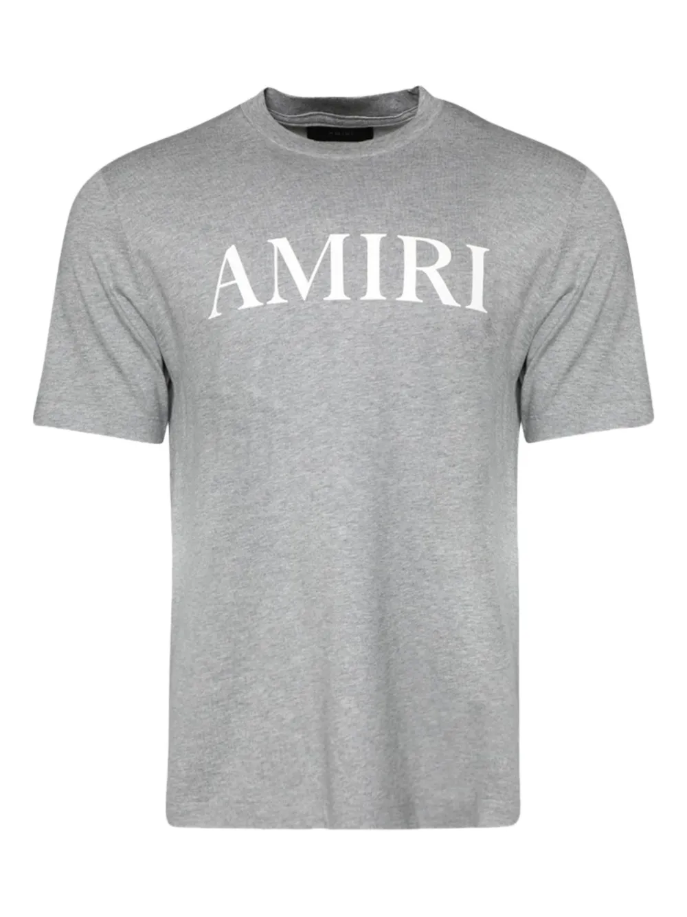 

Футболка свободного кроя с принтом-логотипом Amiri, серый