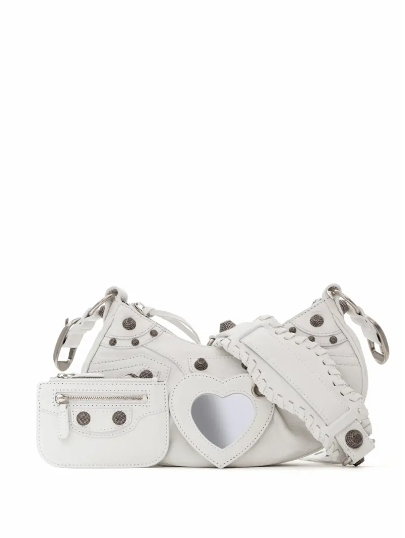 

Сумка-хобо Le Cagole Balenciaga, белый