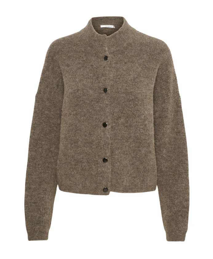 

Короткий кардиган - каштановый меланж Gestuz, коричневый