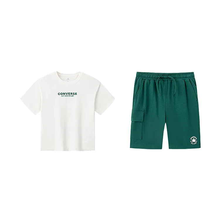 Детская спортивная одежда Casual с круглым вырезом Converse, Antique Green