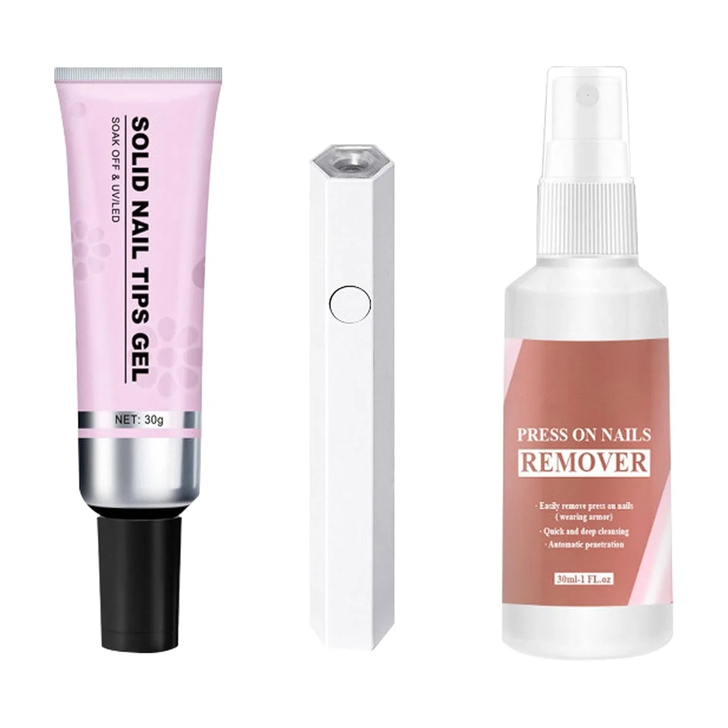 Набор для наращивания ногтей «Solid Nail Glue Set» Qurygin