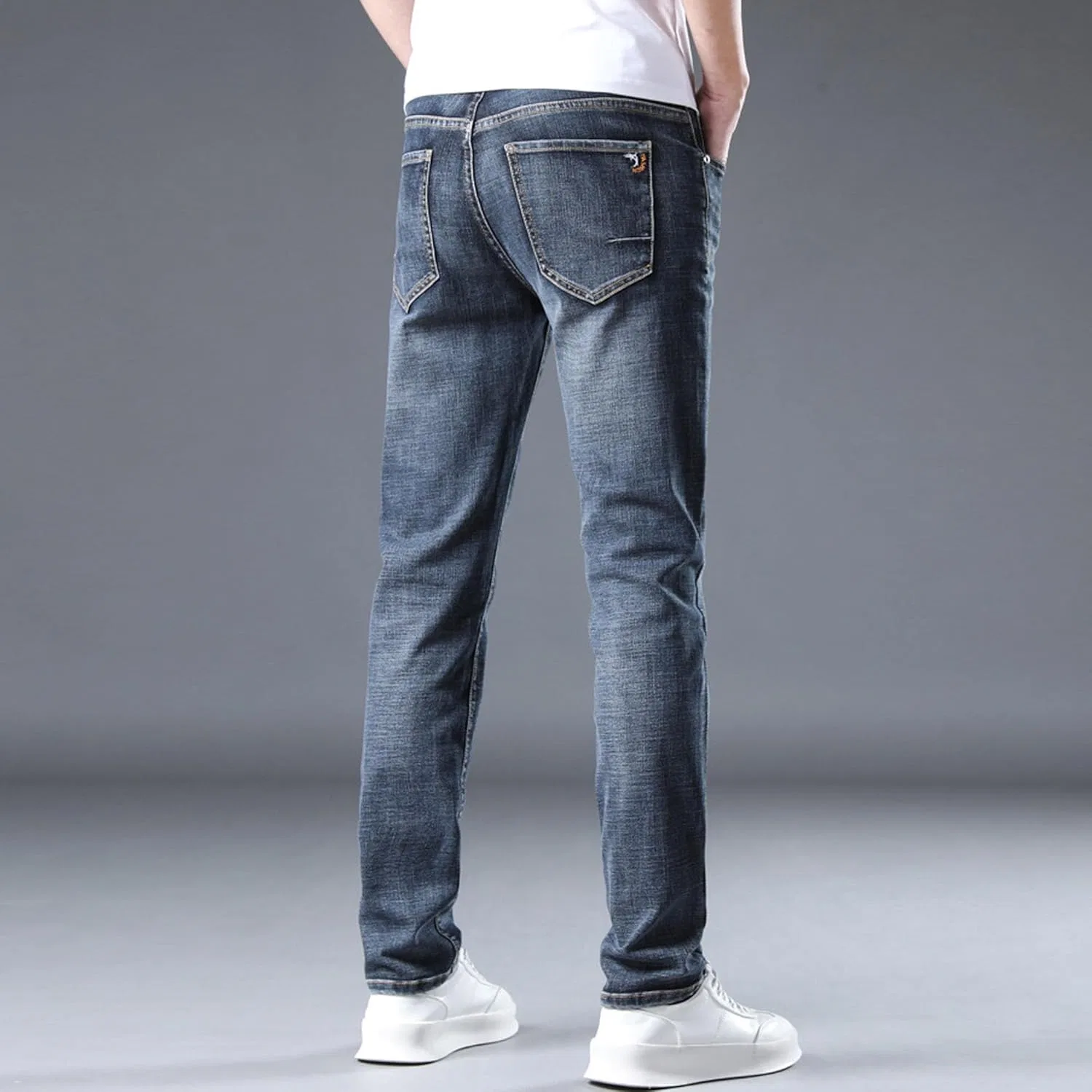 Джинсы Slim Fit, сине-серый — фото 2