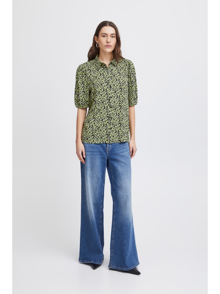 

ICHI Блузка IHAya regular fit in Sprucestone Flower Aop