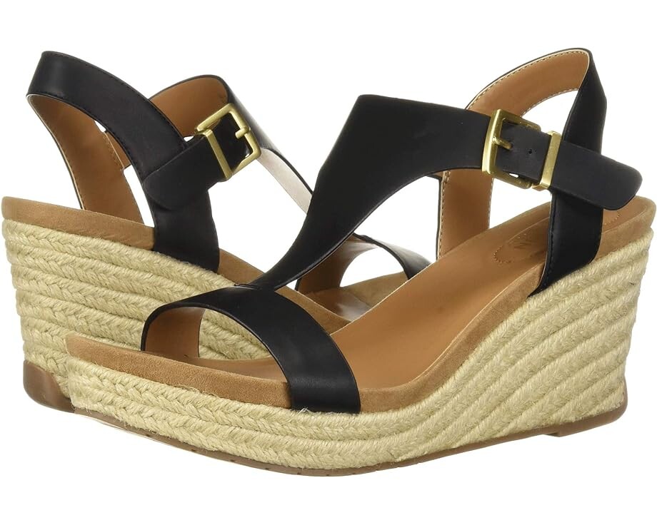 

Туфли Kenneth Cole Reaction Card Wedge, цвет Black Smooth
