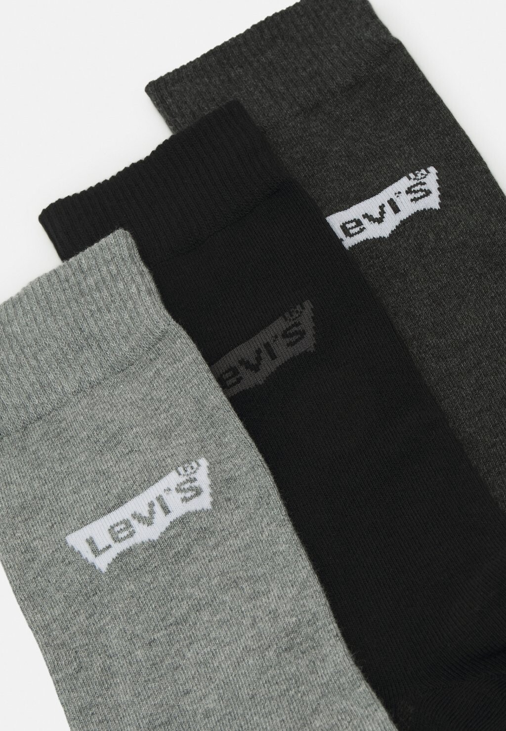 

Носки Regular Cut Batwing Logo Unisex 6 Pack Levi's, серое комбинированное