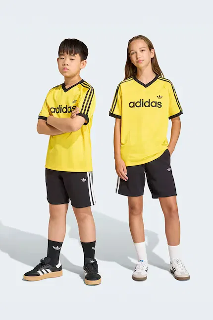 Шорты детские из эластичной ткани Adidas Originals, черный