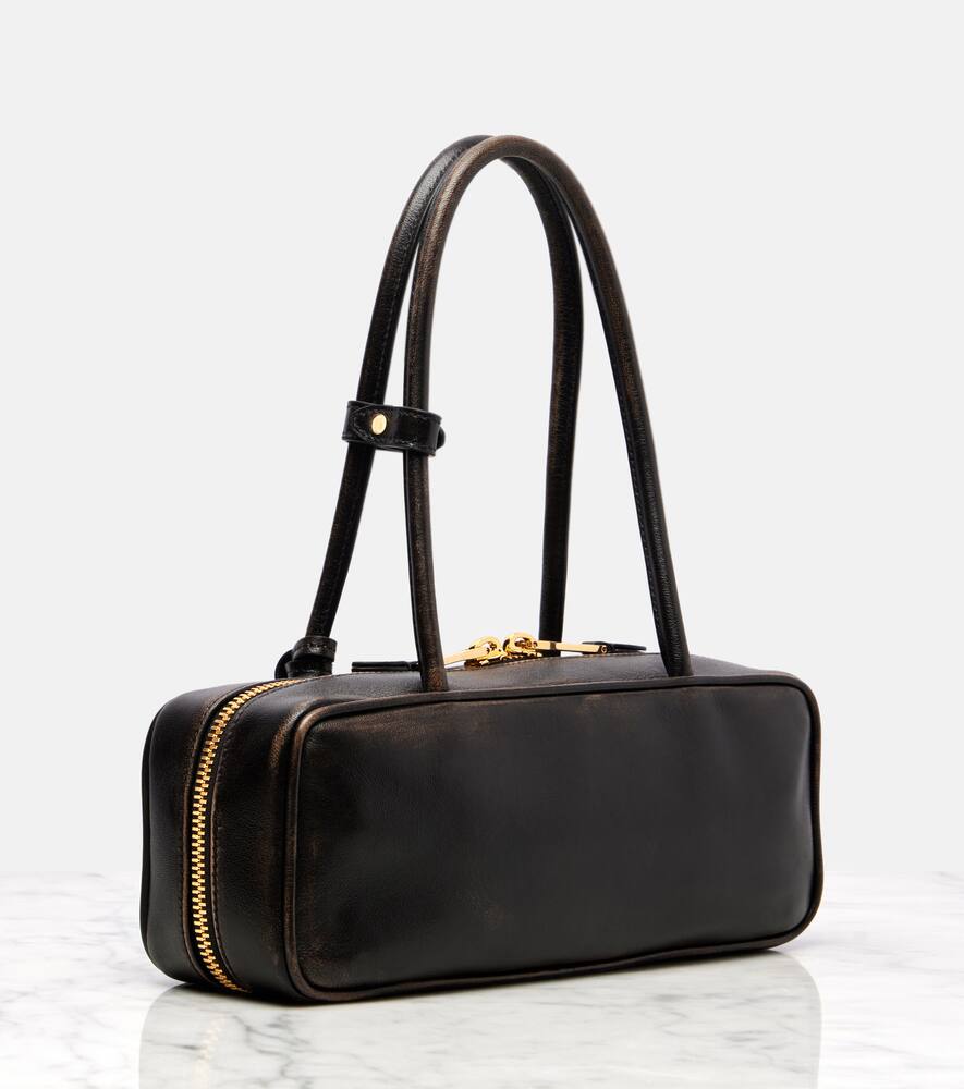 Сумка через плечо из кожи с красивым логотипом Miu Miu, Brown — фото 4
