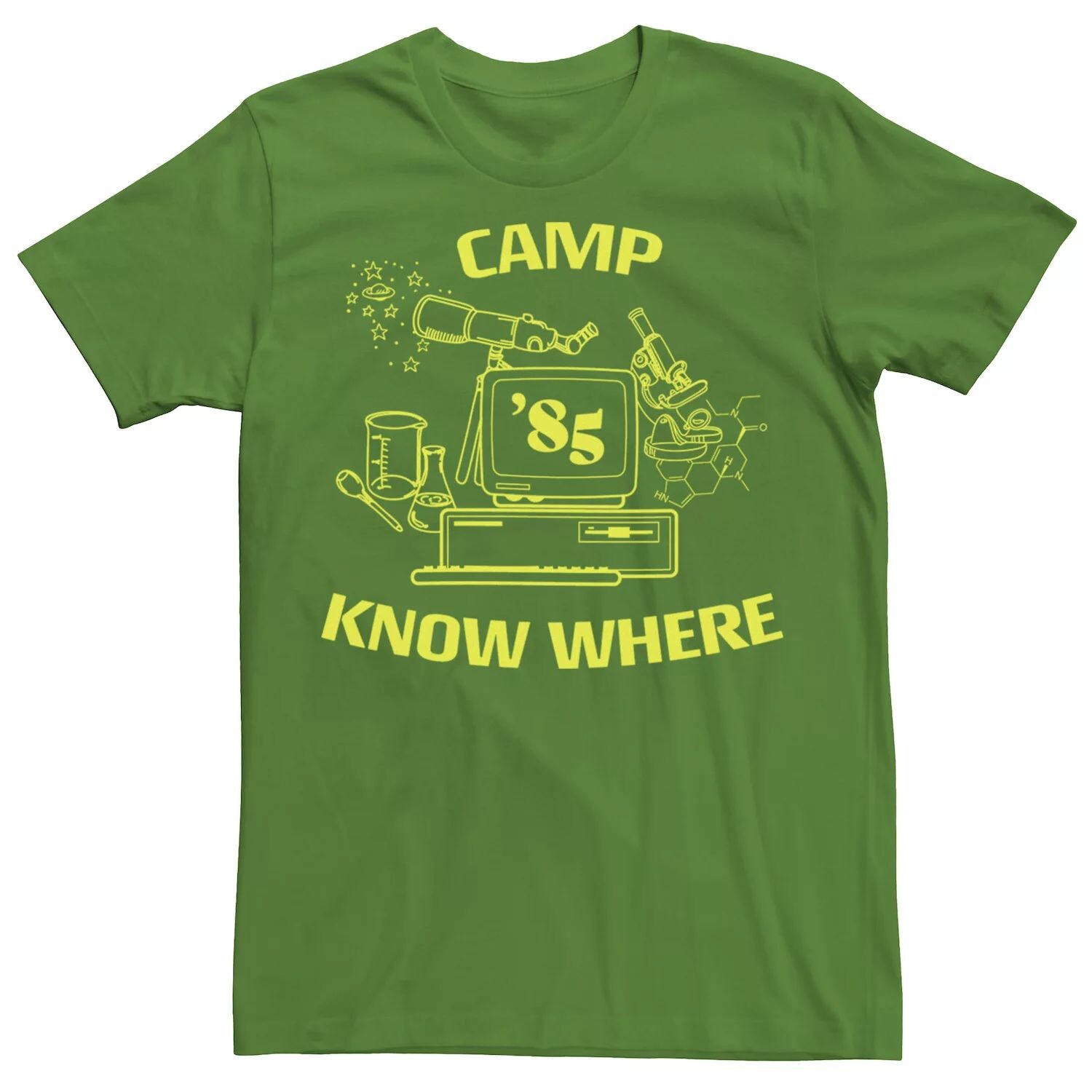 

Мужская футболка с логотипом Netflix Stranger Things Camp Know Where 85 Licensed Character