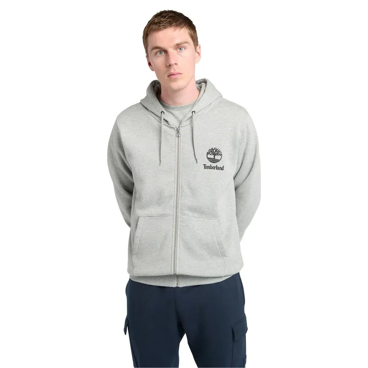 

Толстовка Timberland с капюшоном, цвет Med Gry Heather