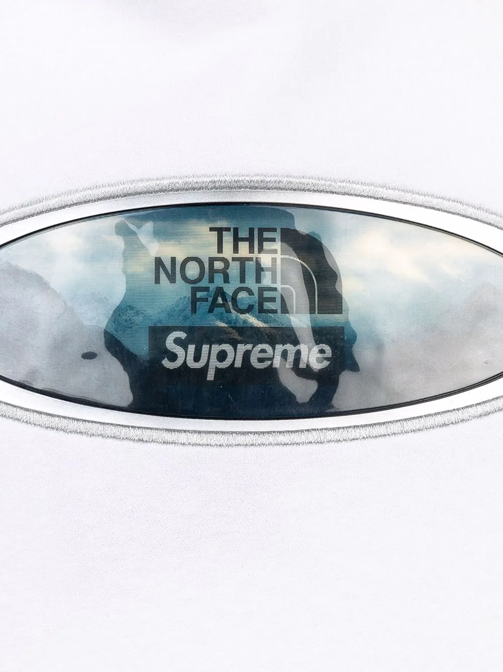 Худи Lenticular Mountains из коллаборации с TNF Supreme, белый — фото 3