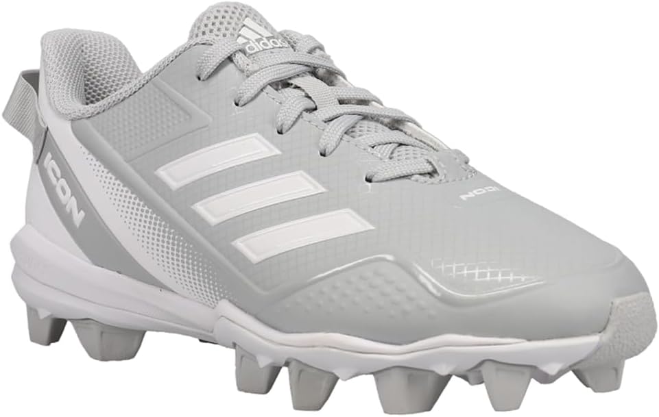 Детские кроссовки Adidas Icon 7 Md, светло-серый/белый/металлик — фото 3