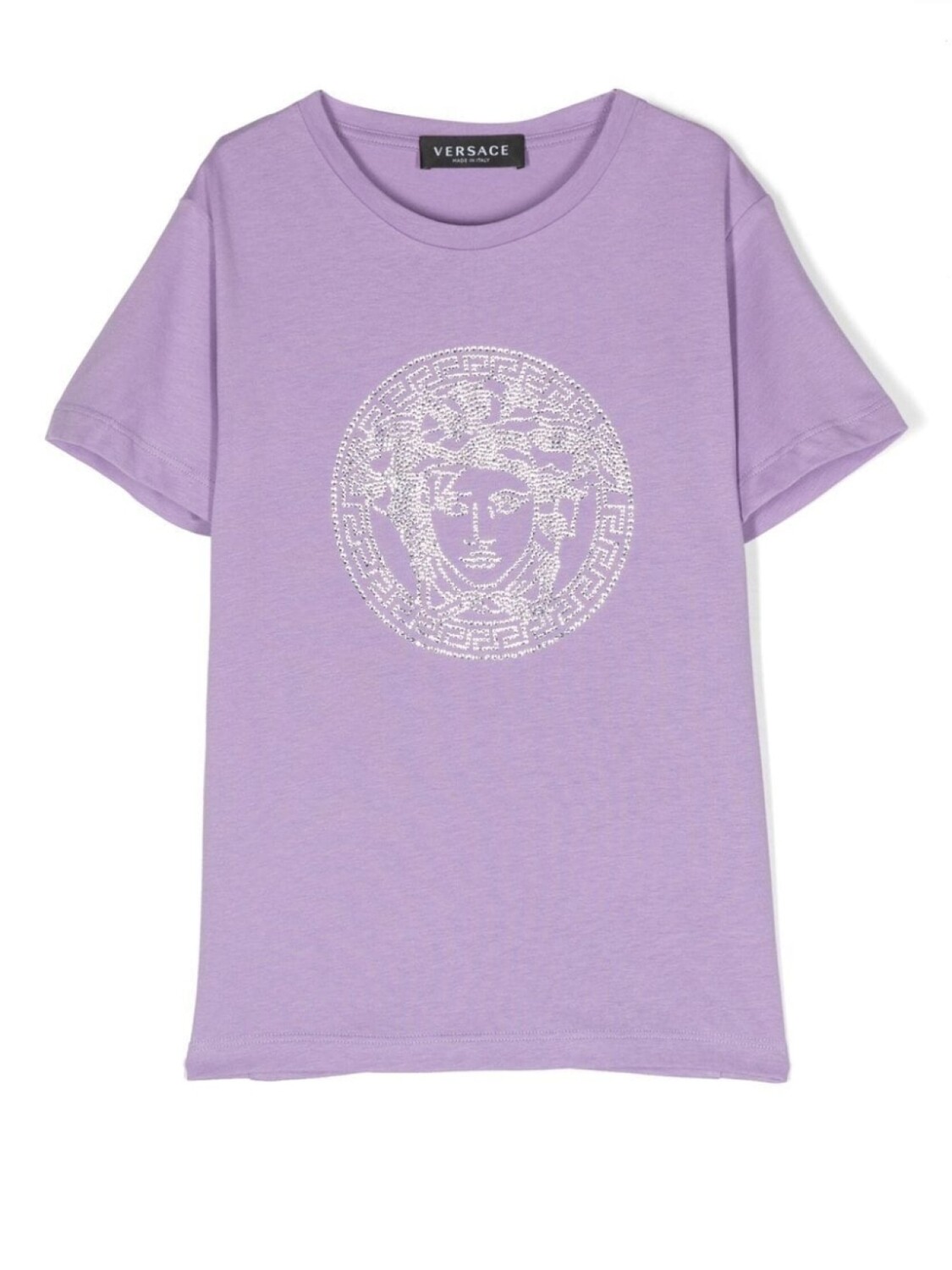

Versace Kids Medusa motif T-shirt, фиолетовый