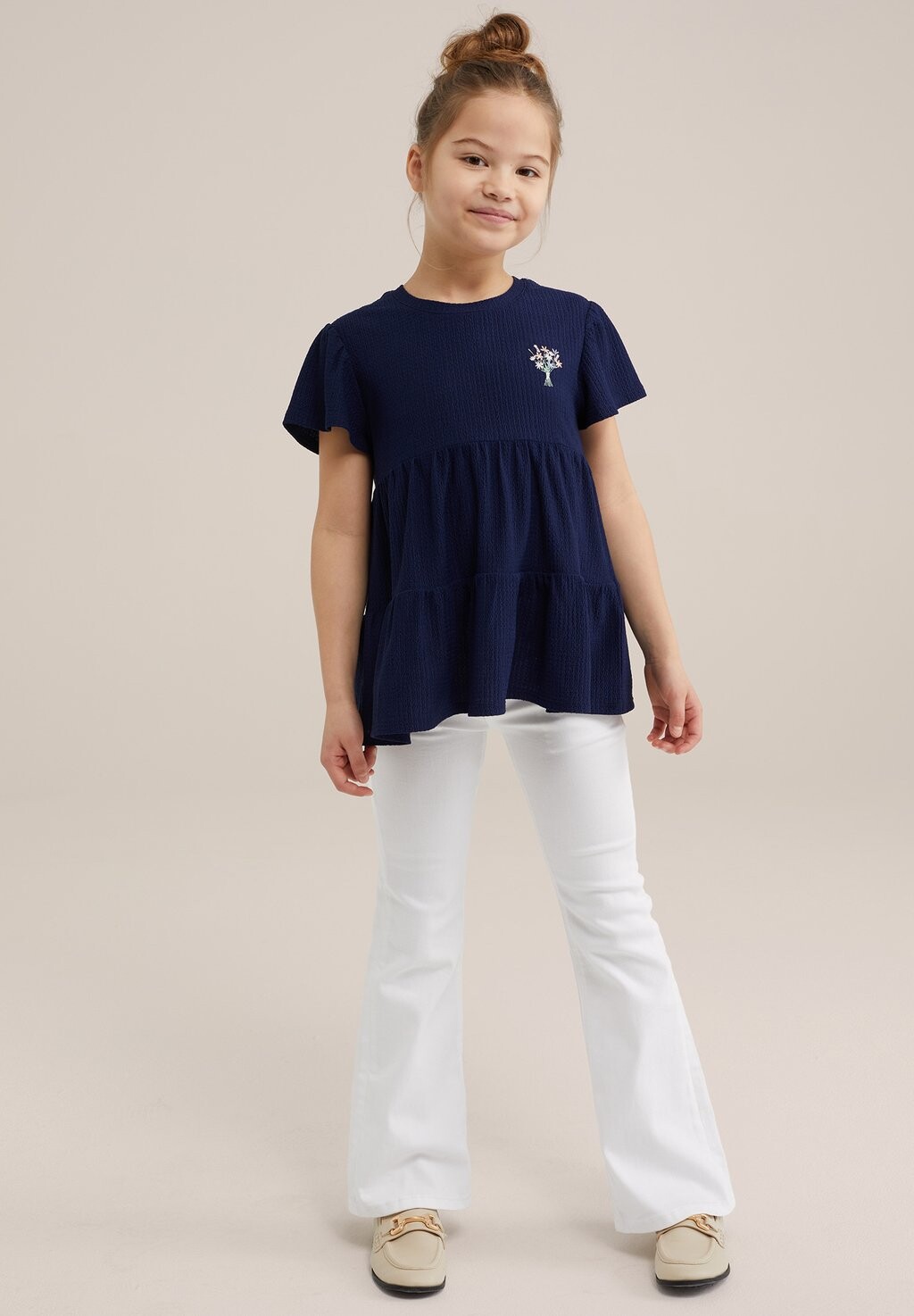 

Принт на футболке WE Fashion, синий