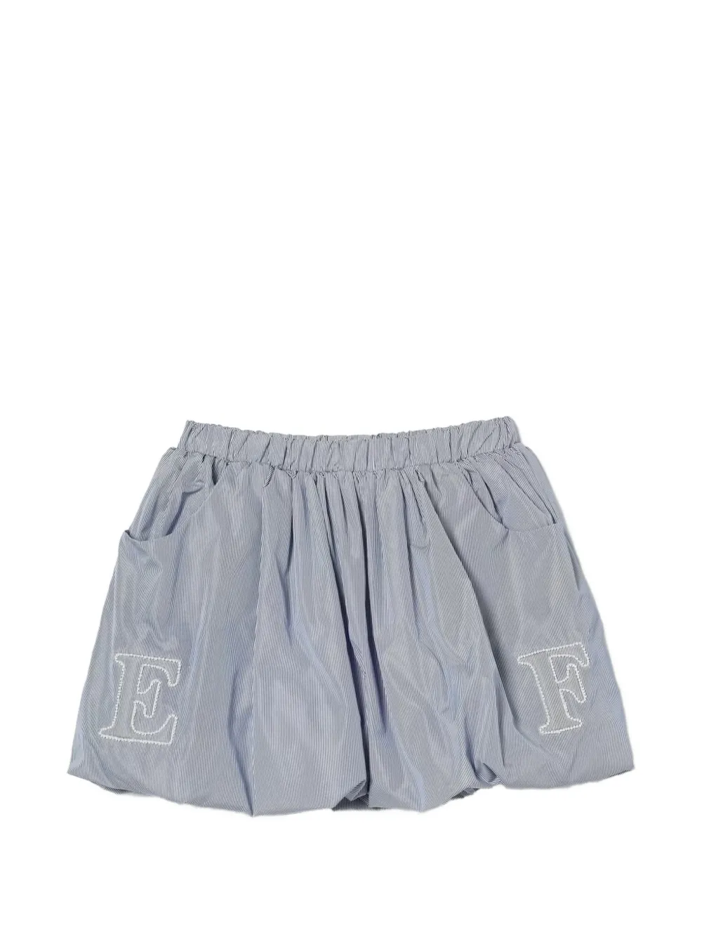 

Юбка с вышитым логотипом Elisabetta Franchi La Mia Bambina, синий