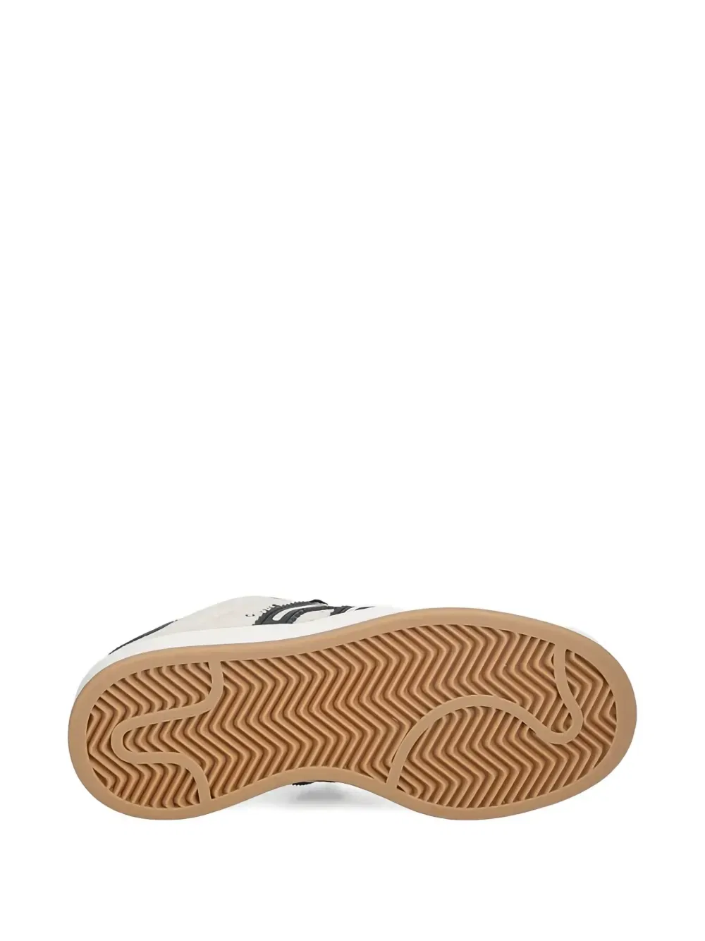 Кроссовки Campus 00s из кожи на шнуровке Adidas Kids, бежевый — фото 3