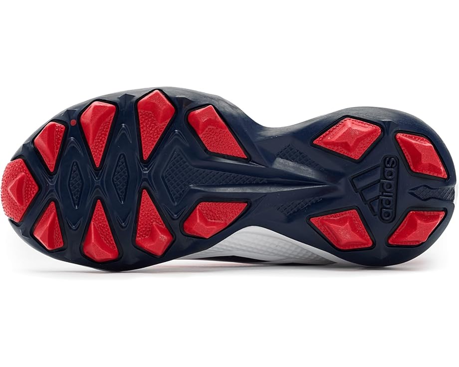 Унисекс кроссовки Adidas Kids Adizero Impact 2.0 Duogout, White/Team Navy Blue /Team Collegiate Red — фото 4