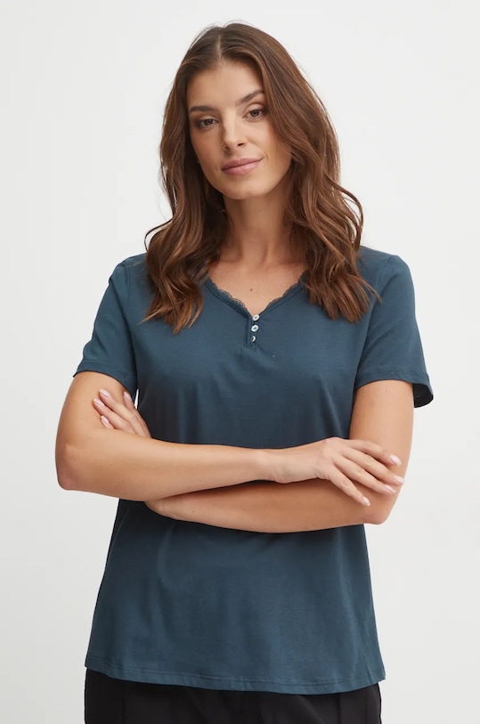 

Футболка пижамная хлопковая Mix and Match Ceremony Women'Secret, бирюзовый