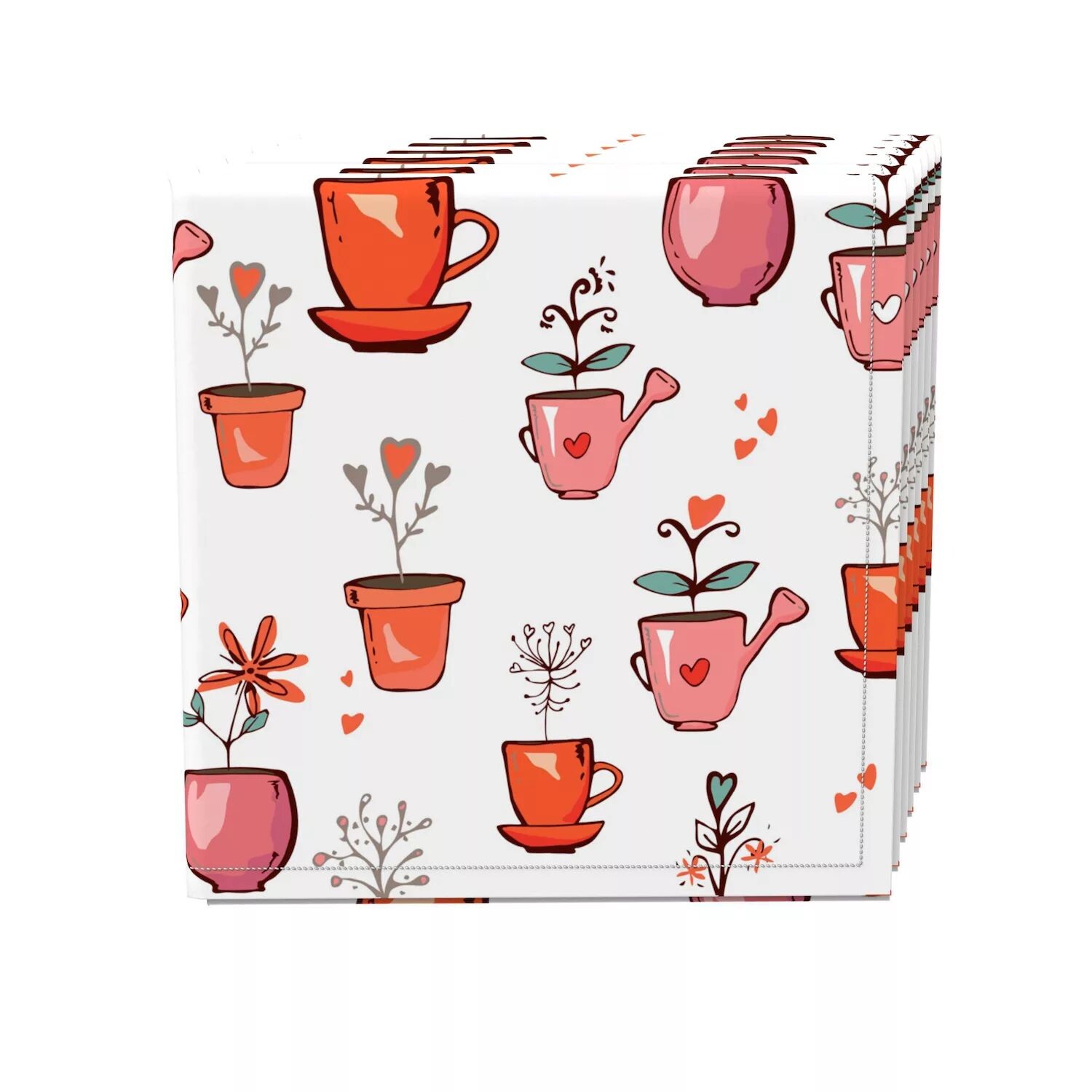 

Набор салфеток, 100% полиэстер, набор из 4 шт., 18x18 дюймов, Love of Plants
