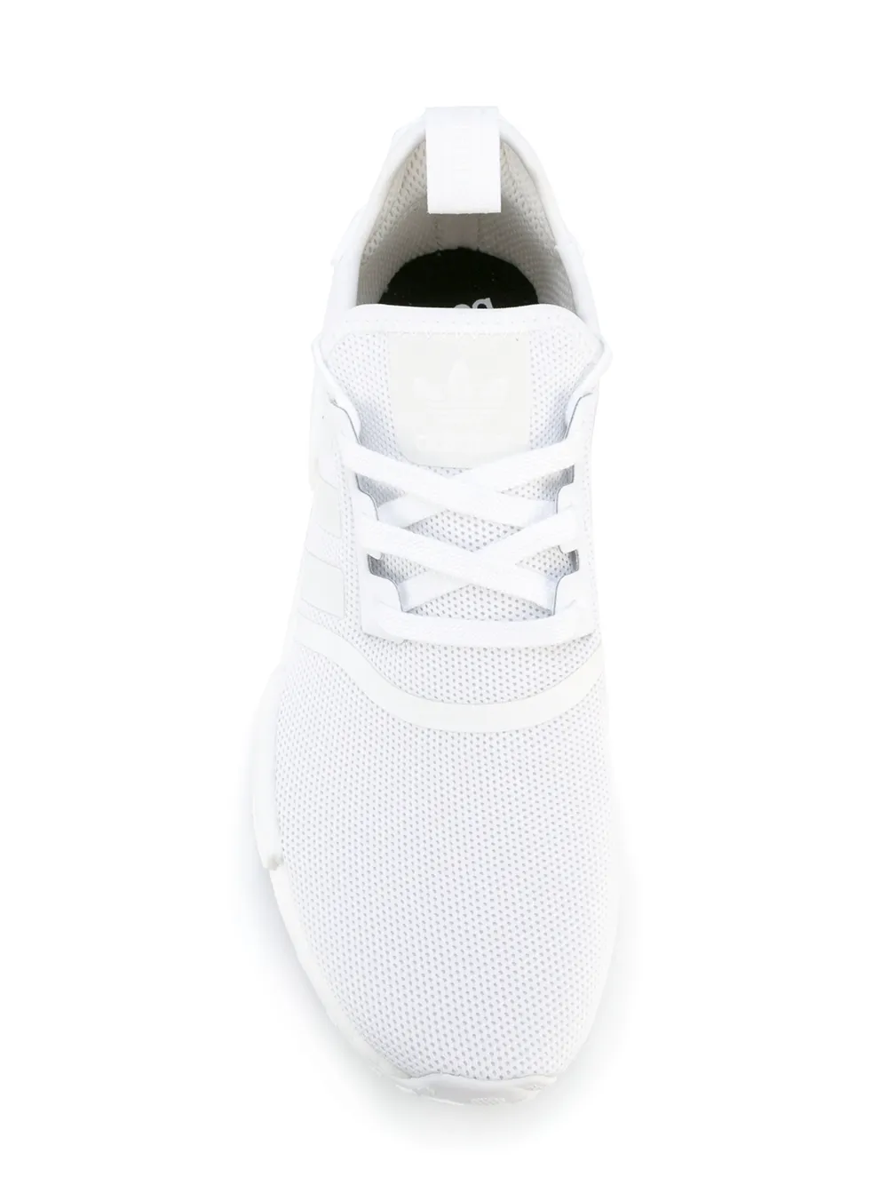 Кроссовки NMD_R1 Triple White Adidas, белый — фото 4