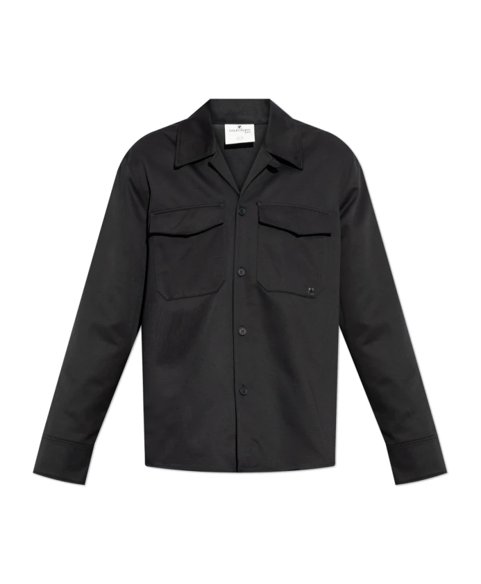 

Рубашка с вышитым логотипом Courrã¨Ges, синий