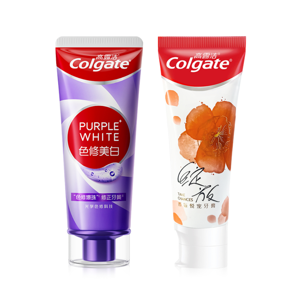 

COLGATE Отбеливающая зубная паста с эффектом изменения цвета, детокс и свежесть дыхания, Sasha Same Style