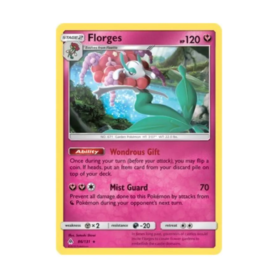 

CCG Флоргес (R) # 86 (обратная голограмма), Pokemon - Sun & Moon - Forbidden Light - Singles
