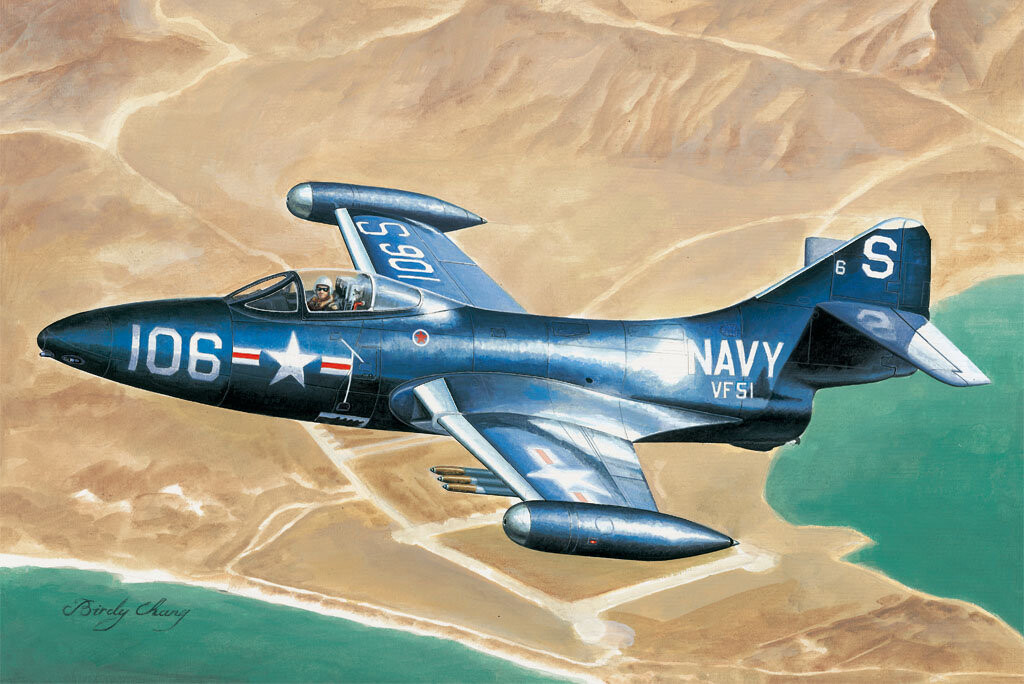 

Комплект Hellcat F9F3 Panther поздней модели