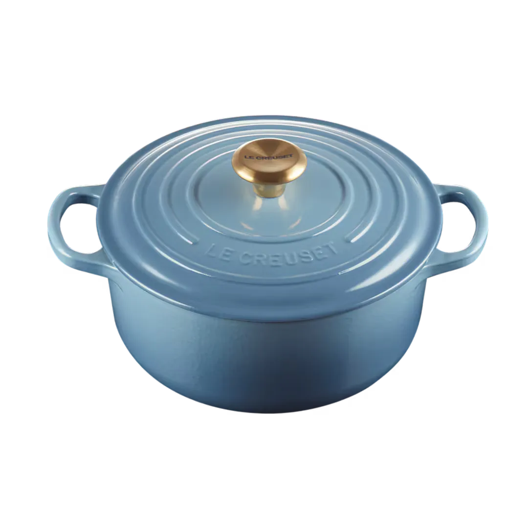 

Кокотка чугунная круглая Le Creuset, светло-голубой