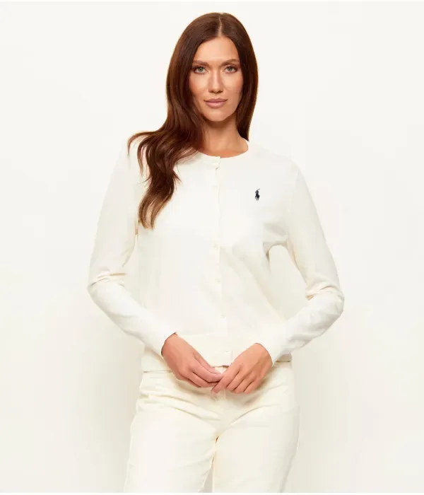 Кардиган regular fit Polo Ralph Lauren, кремовый