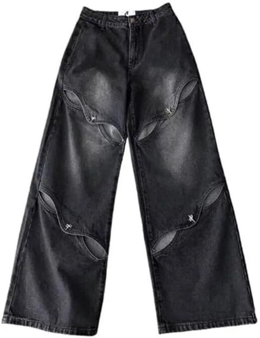 

Брюки baggy harajuku wide leg jeans y2k KFVIM