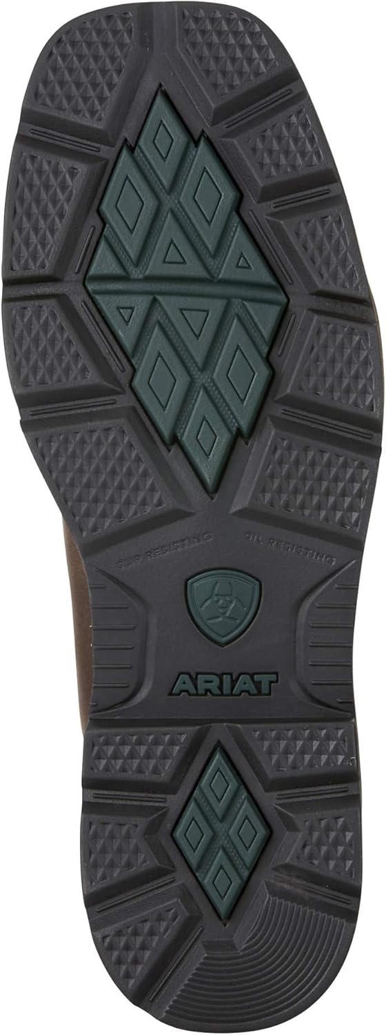 Мужские рабочие ботинки Ariat Groundbreaker с широким квадратным носком и стальным подноском, коричневый — фото 4