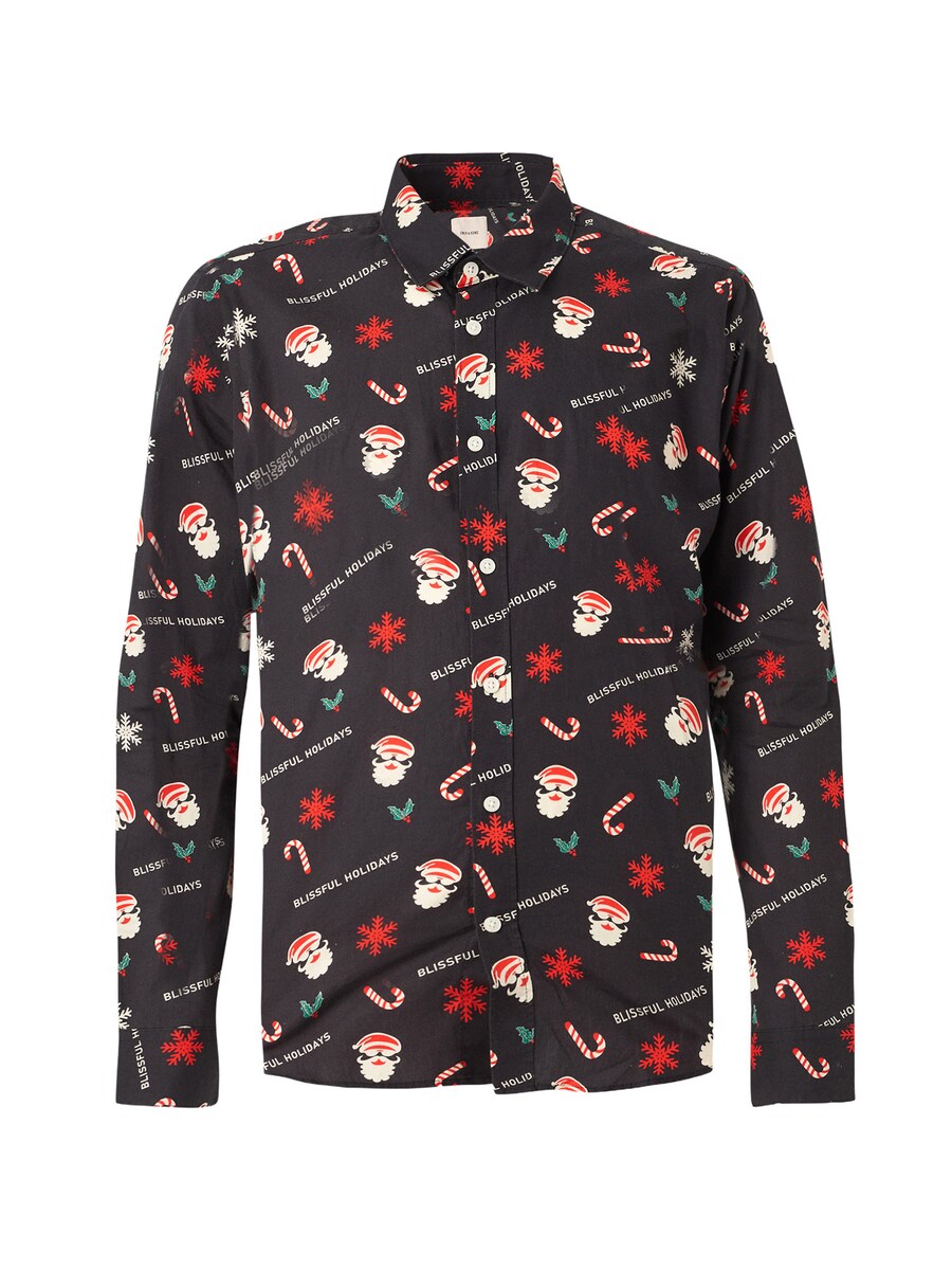 

Рубашка Slim Fit на пуговицах Only & Sons ONSELF XMAS, черный